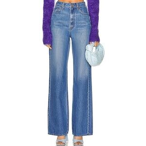 Mother Snacks the Savory Heel High-Rise Wide-Leg Jeans in Delicious Memories